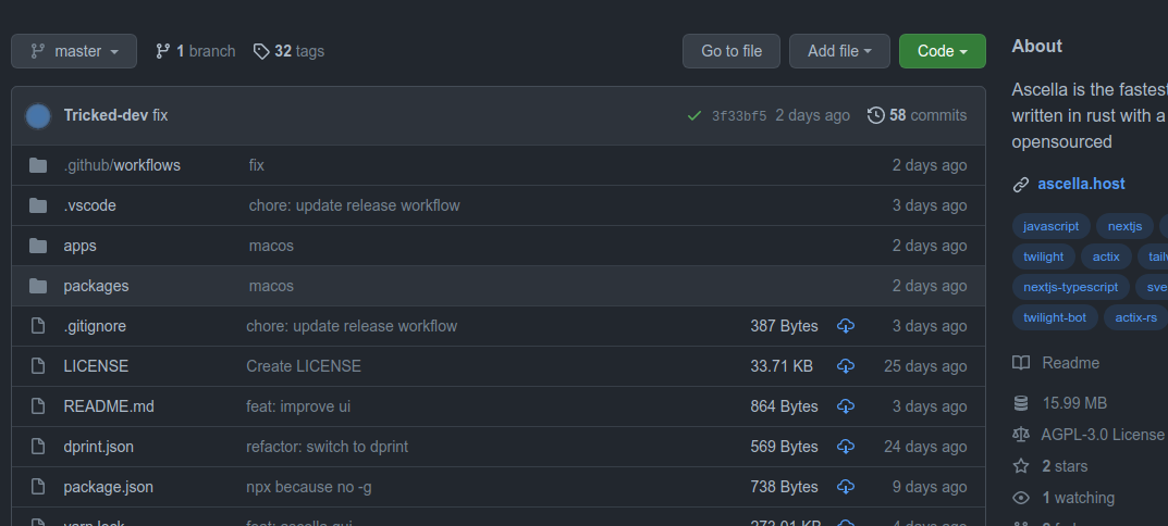 Ascella's code is fully opensource, and you can view the code on github.